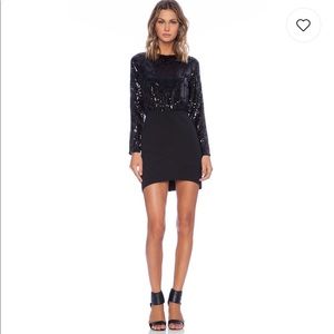 Line & Dot Black Sequin Dress Great for Holidays!
